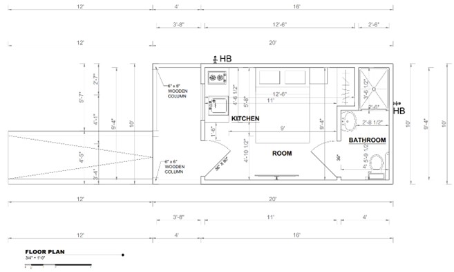 a floor plan for a small apartment.
